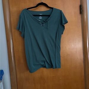 Sonoma evergreen top with rope accent petite XL